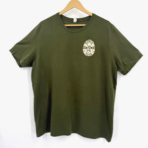 Bullfrog Brewery 20 Years Anniversary T Shirt XL Olive Green Williamsport PA